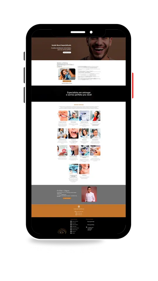 Site desenvolvido para Dr. Elias Zigury (Clínica odontológica)