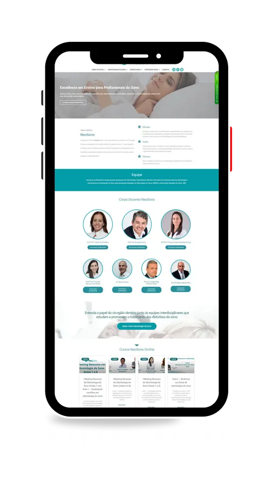 Site desenvolvido para Neosono (Odontologia do sono)